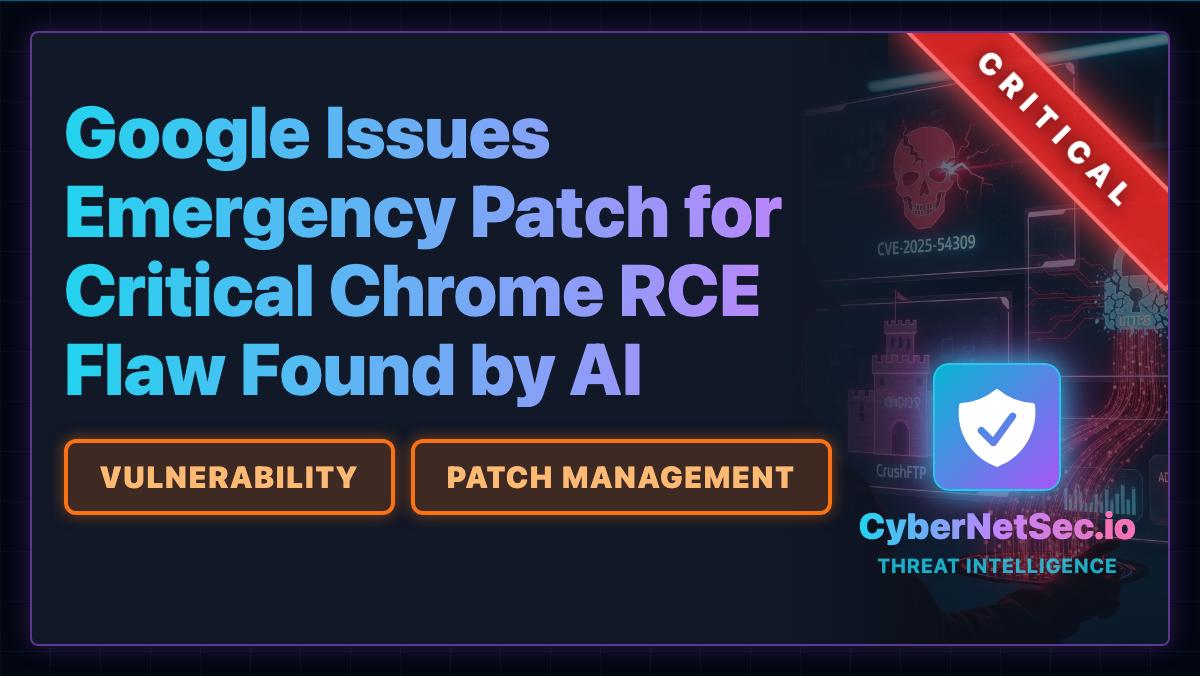 Google Issues Emergency Patch for Critical Chrome RC... - CyberNetSec.io
